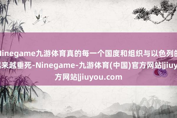 Ninegame九游体育真的每一个国度和组织与以色列的相干皆越来越垂死-Ninegame-九游体育(中国)官方网站|jiuyou.com