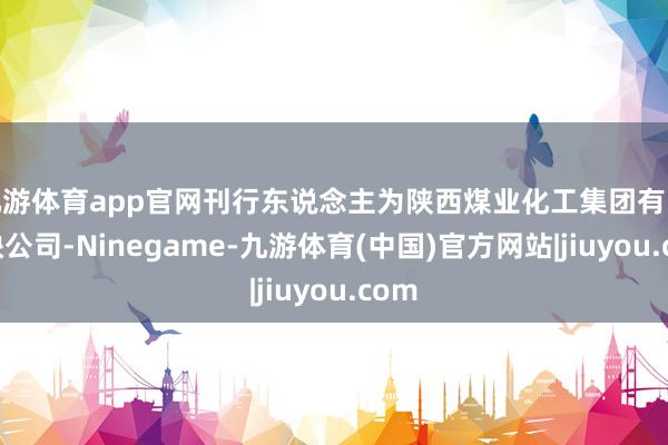 九游体育app官网刊行东说念主为陕西煤业化工集团有限遭殃公司-Ninegame-九游体育(中国)官方网站|jiuyou.com