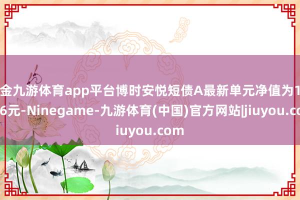 现金九游体育app平台博时安悦短债A最新单元净值为1.0656元-Ninegame-九游体育(中国)官方网站|jiuyou.com